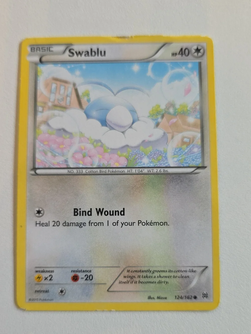 Pokemon Swablu Trading Cards